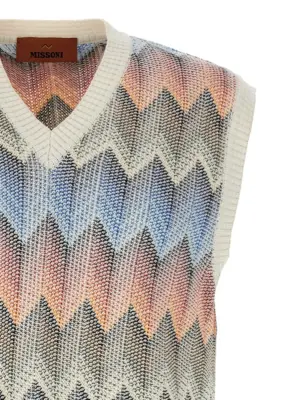 Chevron vest Man MISSONI Multicolor