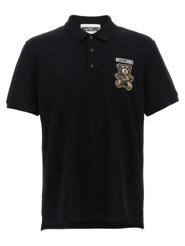'Teddy' polo shirt MOSCHINO Black