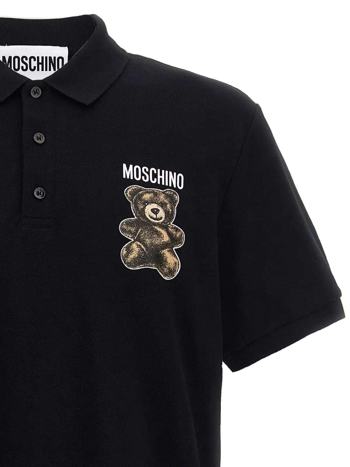Поло Moschino Teddy Чорне 3 'Teddy' polo shirt Man MOSCHINO Black