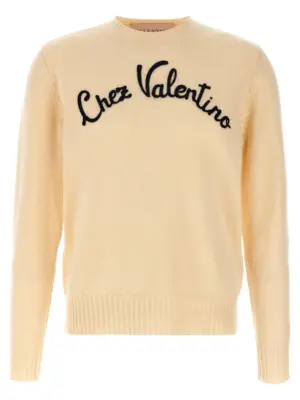 Valentino Garavani 'Chez Valentino' sweater VALENTINO GARAVANI White