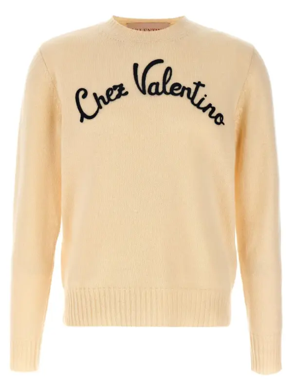 Valentino Garavani 'Chez Valentino' sweater VALENTINO GARAVANI White