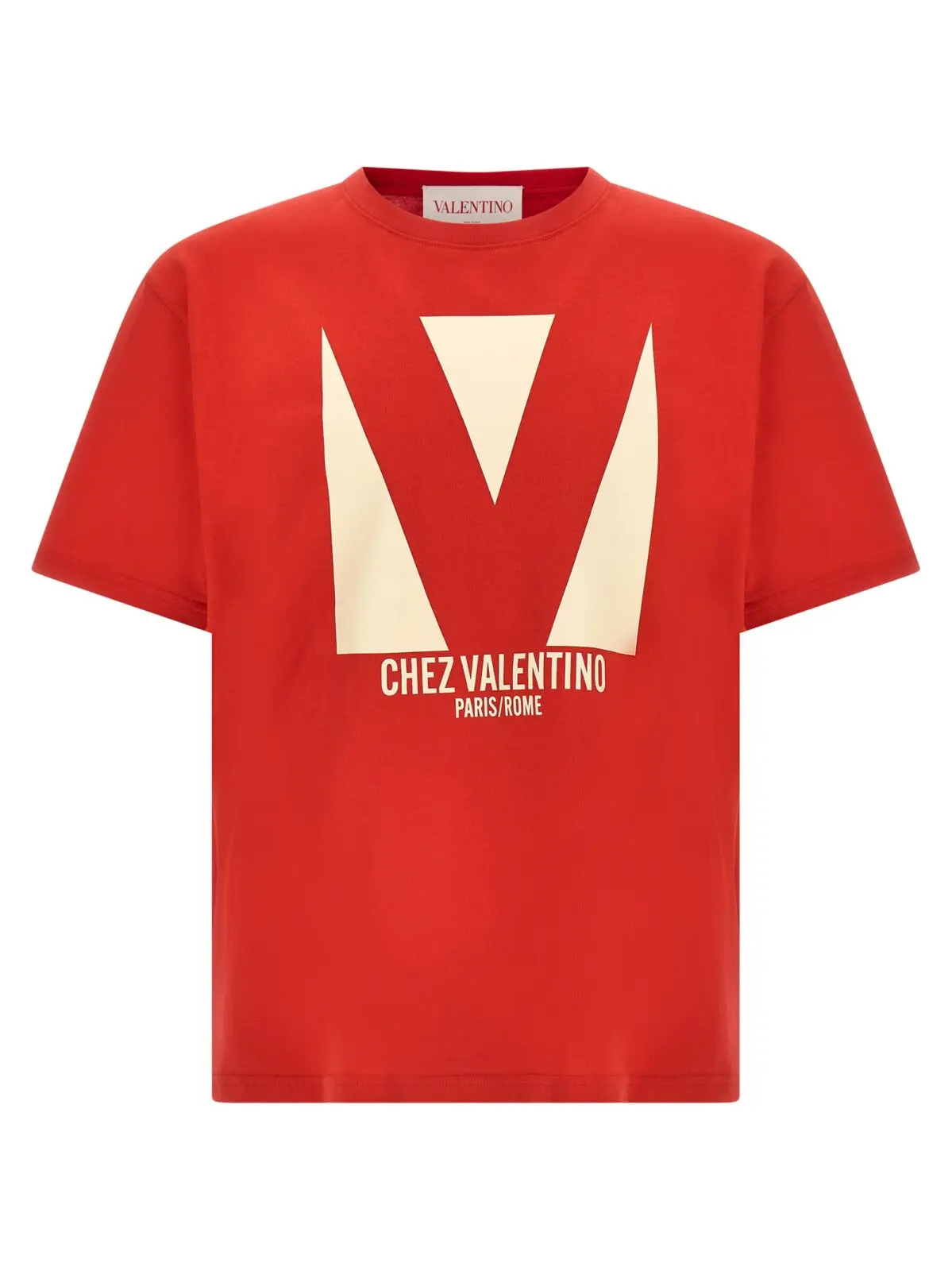 Футболка Valentino Garavani Chez Valentino Червона 1 Valentino Garavani 'Chez Valentino' T-shirt VALENTINO GARAVANI Red