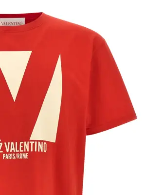 Valentino Garavani 'Chez Valentino' T-shirt Man VALENTINO GARAVANI Red