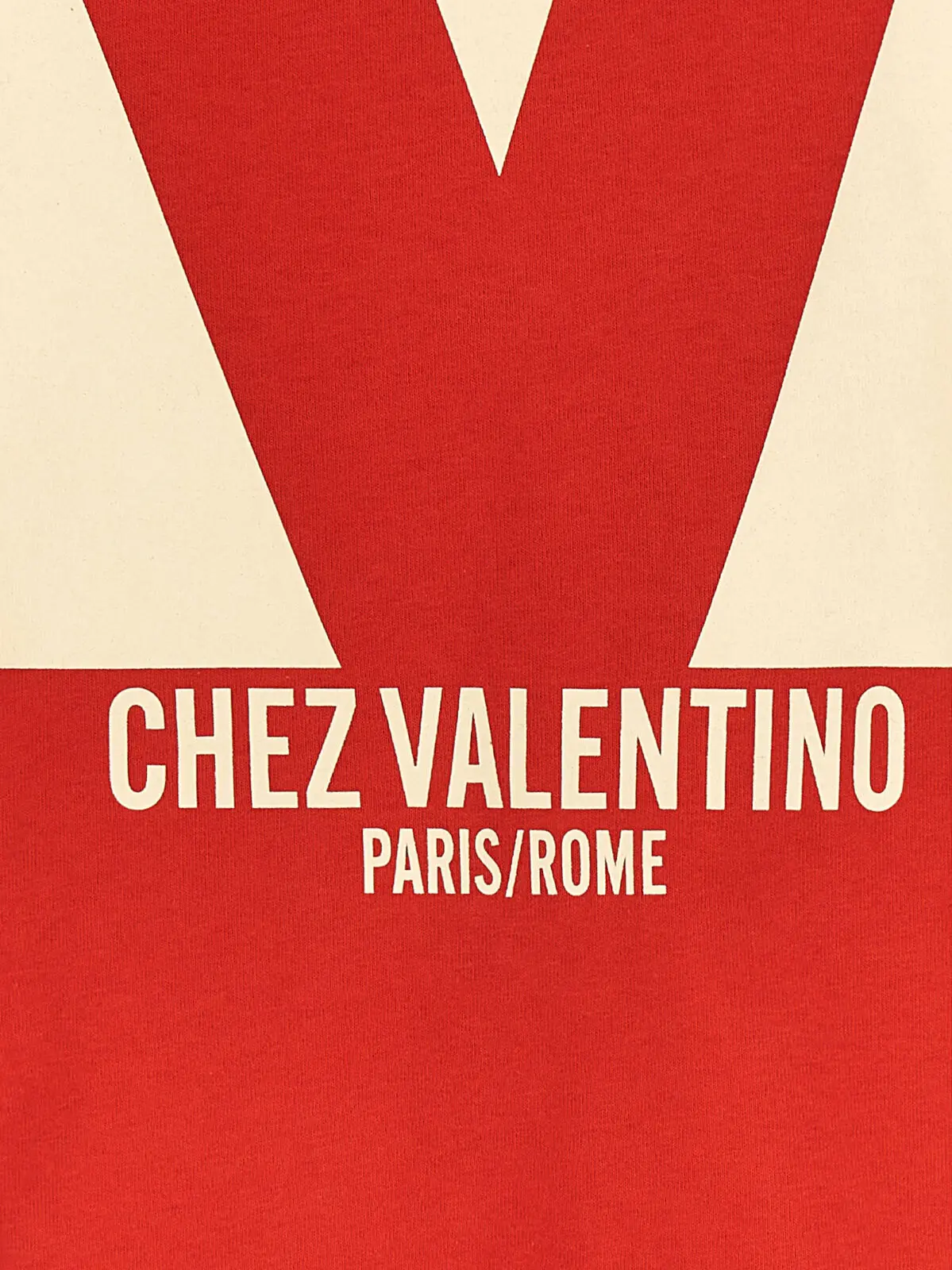 Футболка Valentino Garavani Chez Valentino Червона 4 Valentino Garavani 'Chez Valentino' T-shirt 100% cotton VALENTINO GARAVANI Red