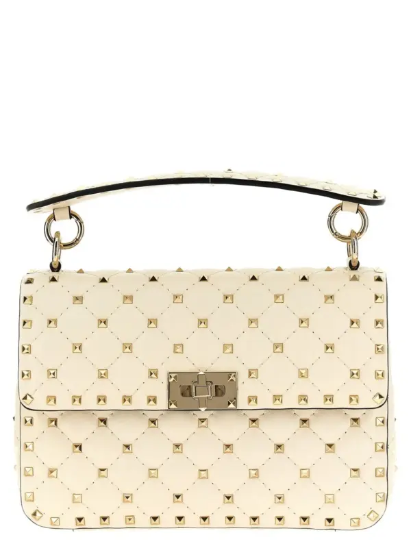 Valentino Garavani 'Rockstud Spike' shoulder bag VALENTINO GARAVANI White