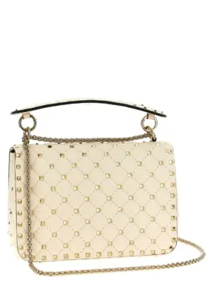 Valentino Garavani 'Rockstud Spike' shoulder bag W2B0122NAPI16 VALENTINO GARAVANI White