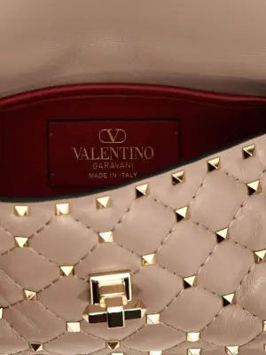 Valentino Garavani 'Rockstud Spike' handbag 100% lamb leather (Ovis aries) VALENTINO GARAVANI Pink