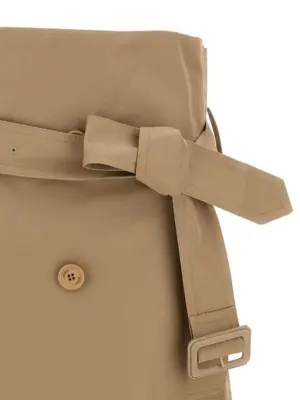 'Deconstructed Trenchcoat' skirt Woman VETEMENTS Beige