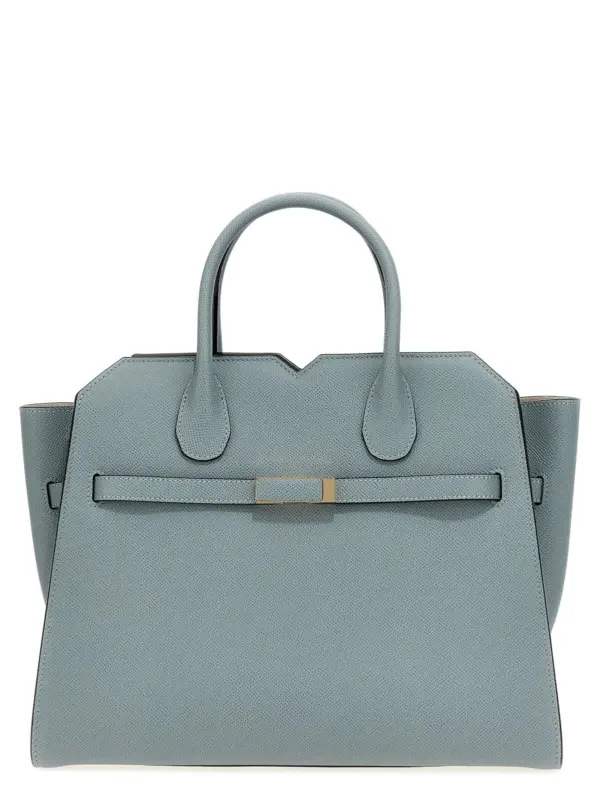 'Milano' medium handbag VALEXTRA Gray