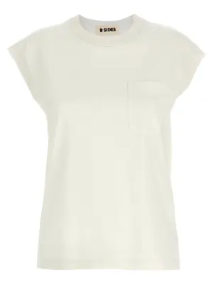 'Pocket' top B SIDES White