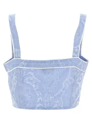 Top Paisley WRJA010199TJ562B1581 ETRO Light Blue