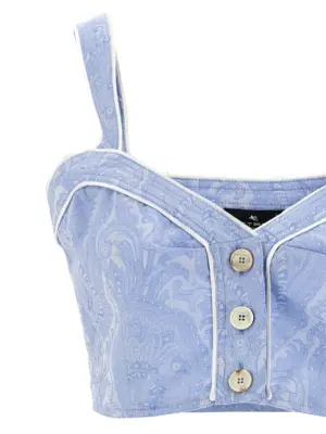 Top Paisley Woman ETRO Light Blue