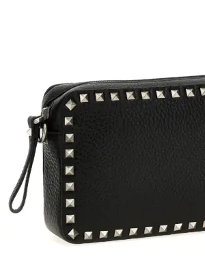 Valentino Garavani 'Rockstud' Shoulder Bag Man VALENTINO GARAVANI Black