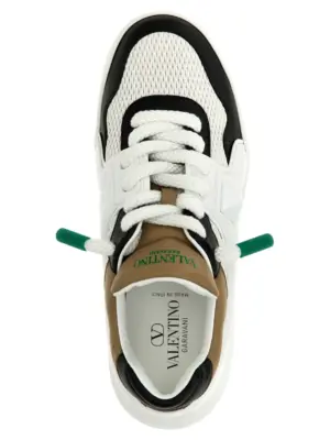 Valentino Garavani 'One Stud XL' sneakers 100% calfskin leather (Bos Taurus) VALENTINO GARAVANI White/Black
