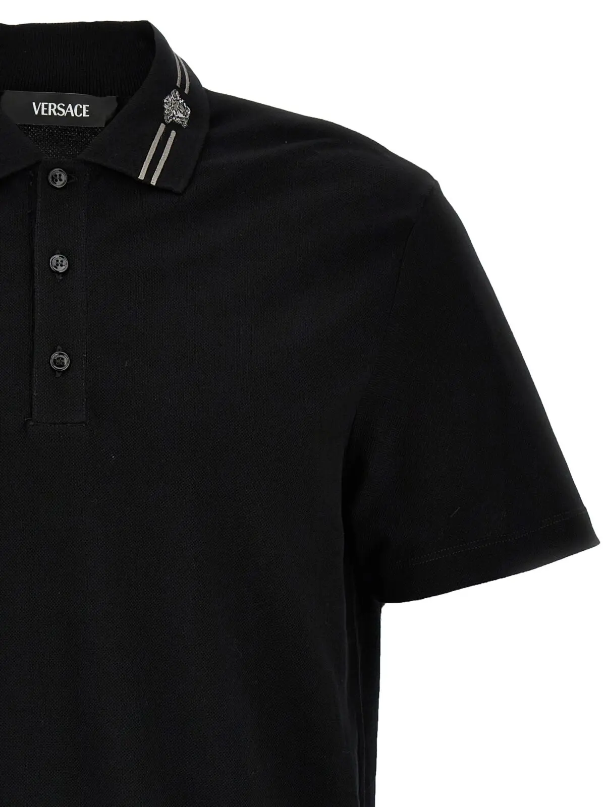 Поло Versace Medusa embroidery Чорне 3 'Medusa embroidery' polo shirt Man VERSACE Black