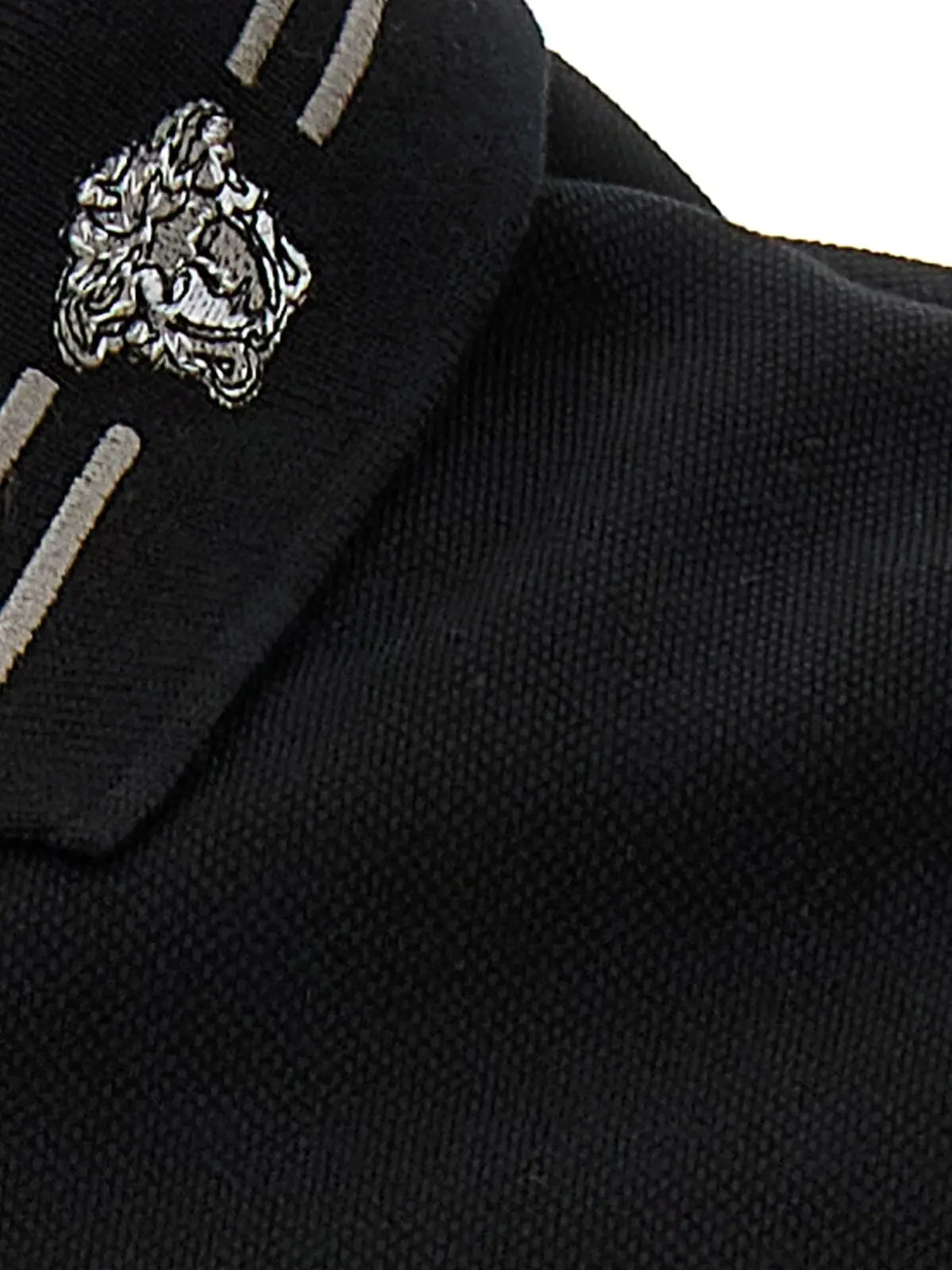 Поло Versace Medusa embroidery Чорне 4 'Medusa embroidery' polo shirt 100% cotton VERSACE Black