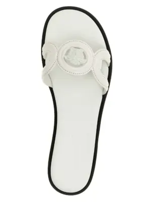 'Medusa '95' sandals 100% calfskin leather (Bos Taurus) VERSACE White