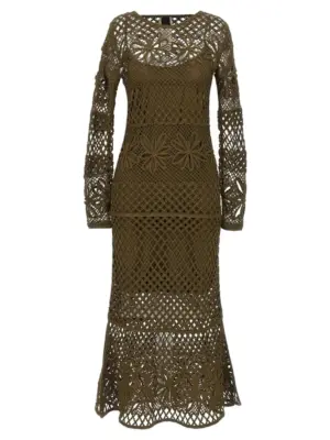 Crochet dress PINKO Green