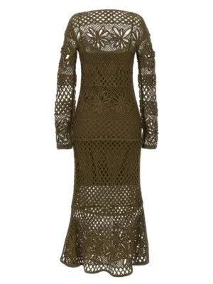 Crochet dress 104731A2FFX26 PINKO Green