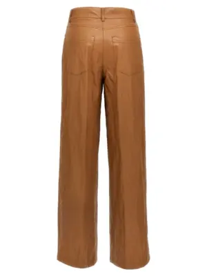 Leather-effect pants 1103E25202146 NUDE Brown