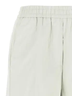 Leather-effect bermuda shorts Woman NUDE White