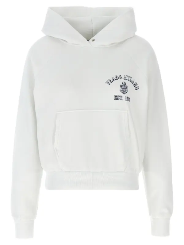 Vintage hoodie PRADA White