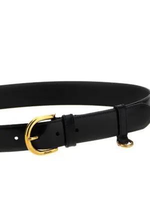 Leather belt Woman PRADA Black