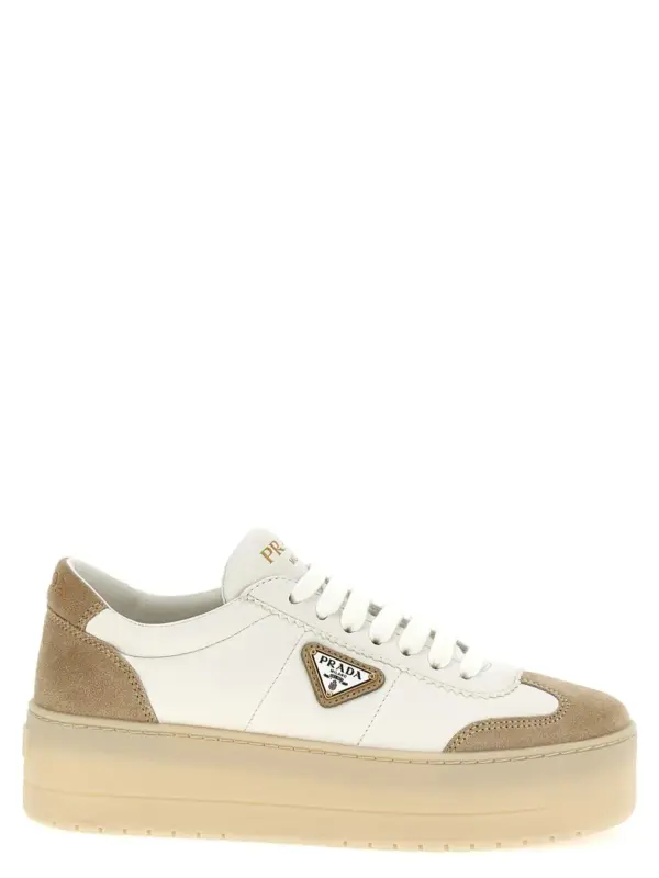 'Downtown Bold' sneakers PRADA Beige