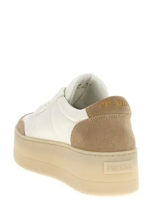 'Downtown Bold' sneakers Woman PRADA Beige