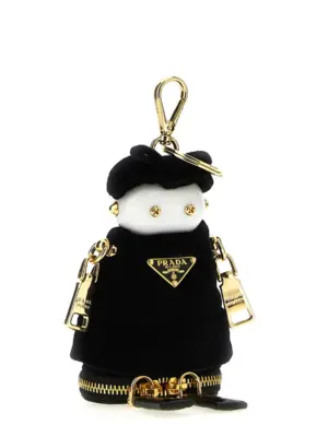 'Soft Robot' bag pendant Woman PRADA Black