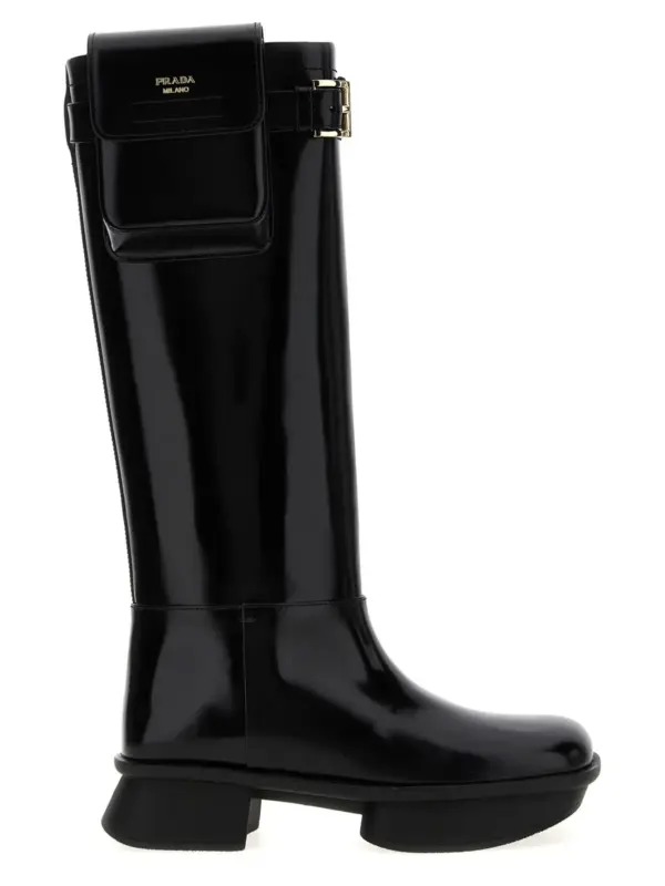 'Equal' boots PRADA Black