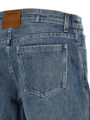 'low rise' jeans 100% cotton ALEXANDER WANG Blue