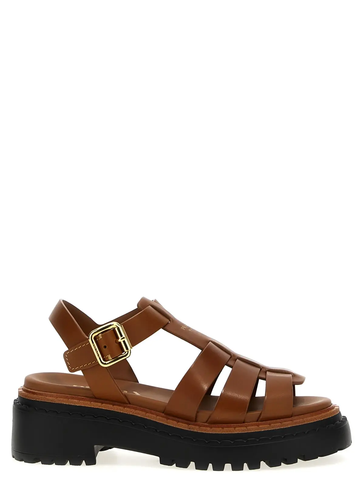 Босоніжки Prada Monolith Коричневі 1 'Monolith' sandals PRADA Brown