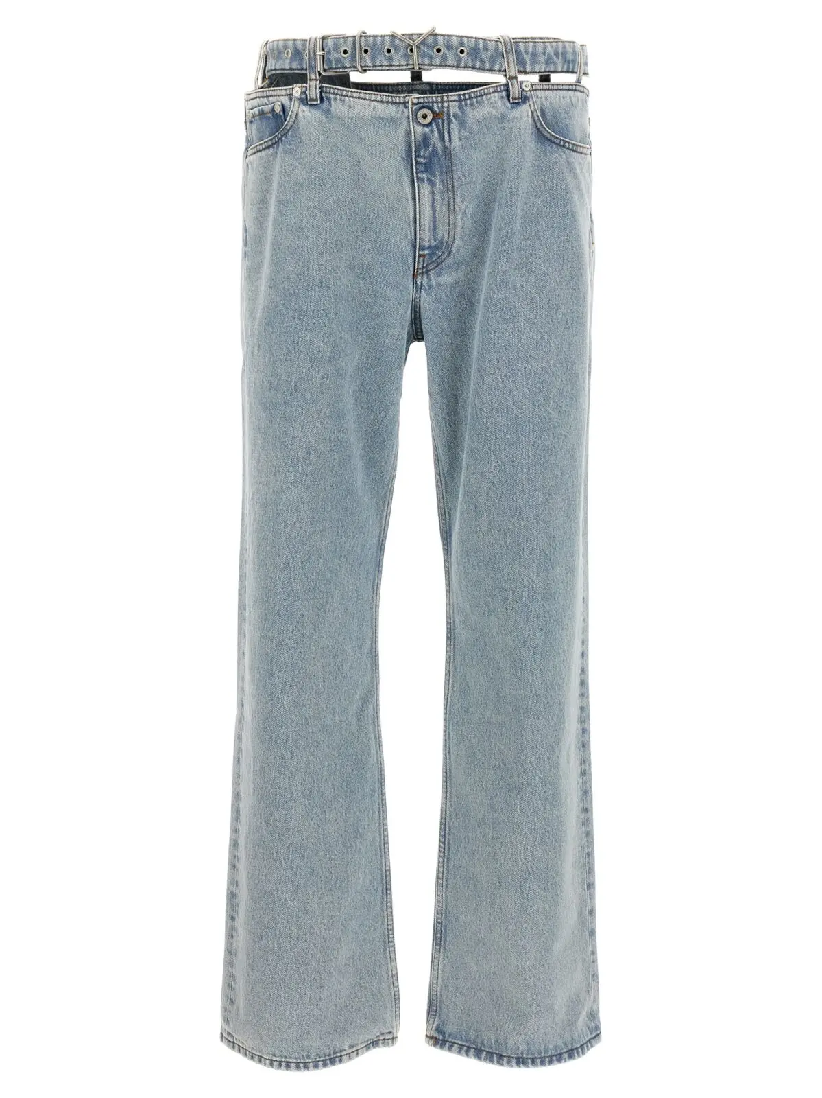Джинси Y/Project Evergreen Y Belt Блакитні 1 'Evergreen Y Belt' jeans Y/PROJECT Light Blue