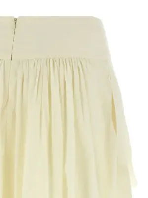 'Acacia Ruffle' skirt 100% cotton ZIMMERMANN White