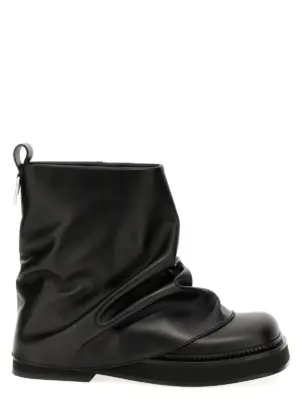 'Mini Robin Combat' ankle boots THE ATTICO Black