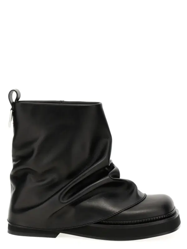 'Mini Robin Combat' ankle boots THE ATTICO Black