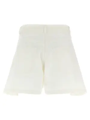 Wool insert shorts 2507828151 SACAI White