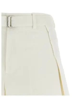 Wool insert shorts Woman SACAI White