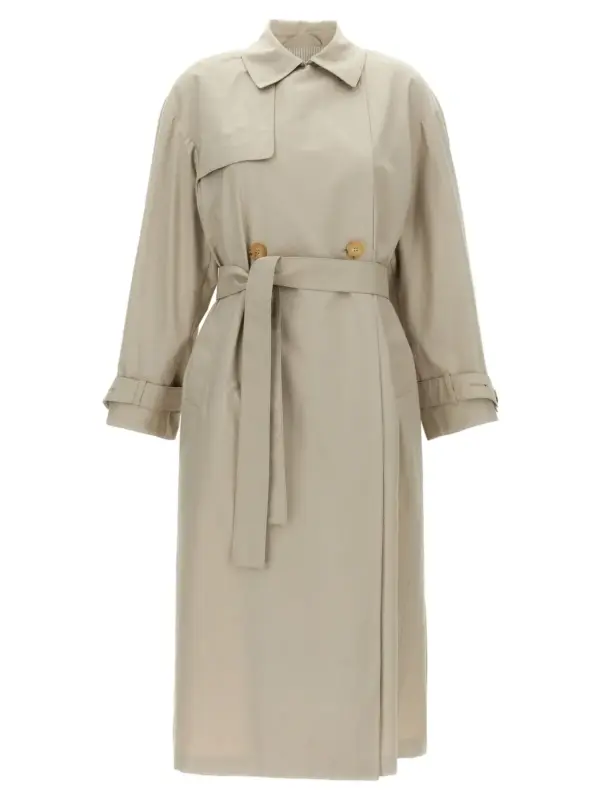 'Strench' trench coat MAX MARA THE CUBE Gray