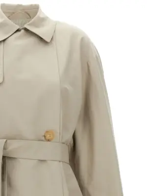 'Strench' trench coat Woman MAX MARA THE CUBE Gray