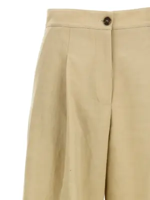 Linen trousers Woman YVES SALOMON Beige