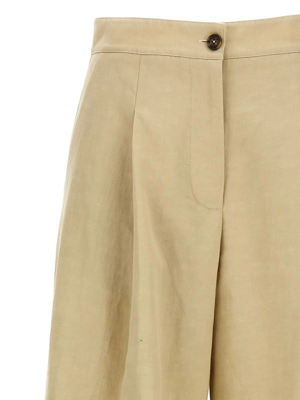 Лляні штани Army Yves Salomon Бежеві 3 Linen trousers Woman YVES SALOMON Beige