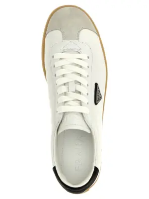 'Lane' sneakers 100% lamb leather (Ovis aries) PRADA White/Black