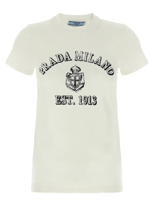 Vintage logo T-shirt PRADA White