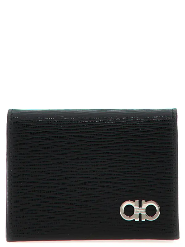 'Revival gancio' card holder FERRAGAMO Black