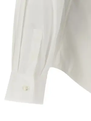 Poplin shirt 78% cotton 17% polyamide 5% elastane FERRAGAMO White