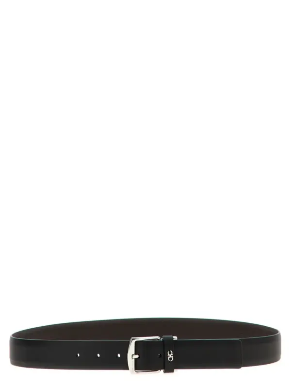 Reversible belt FERRAGAMO Black