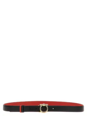 Reversible belt FERRAGAMO Black