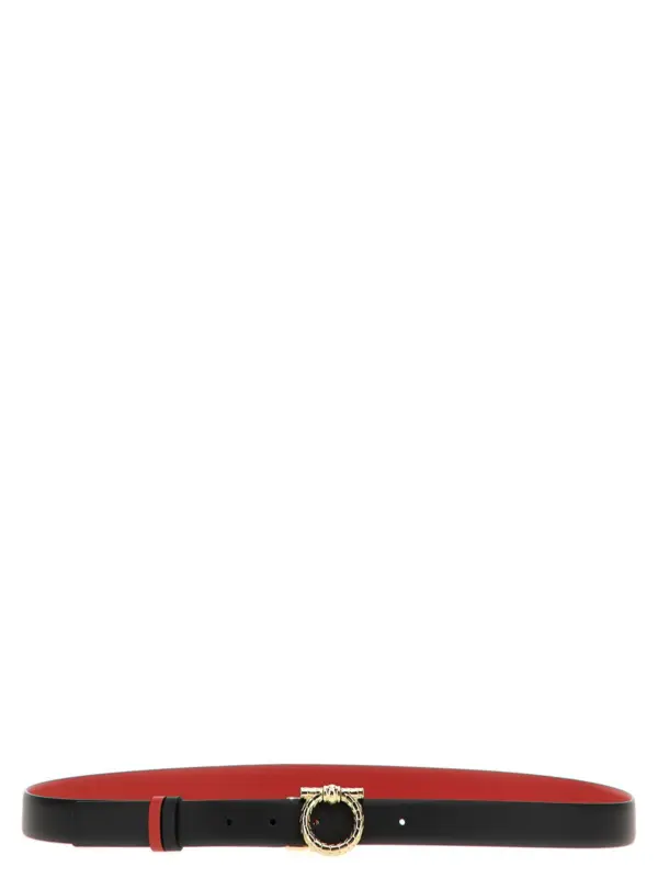 Reversible belt FERRAGAMO Black